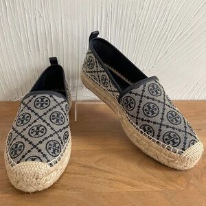 Tory Burch Black and Tan Wedges